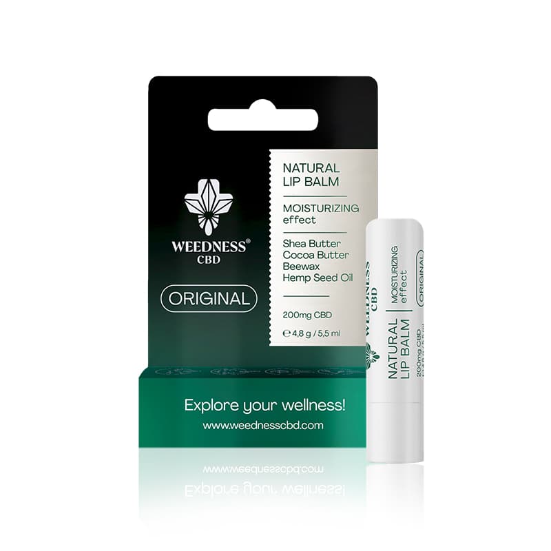 Natural Lip-Balsam mit Feuchtigkeitseffekt 4% CBD