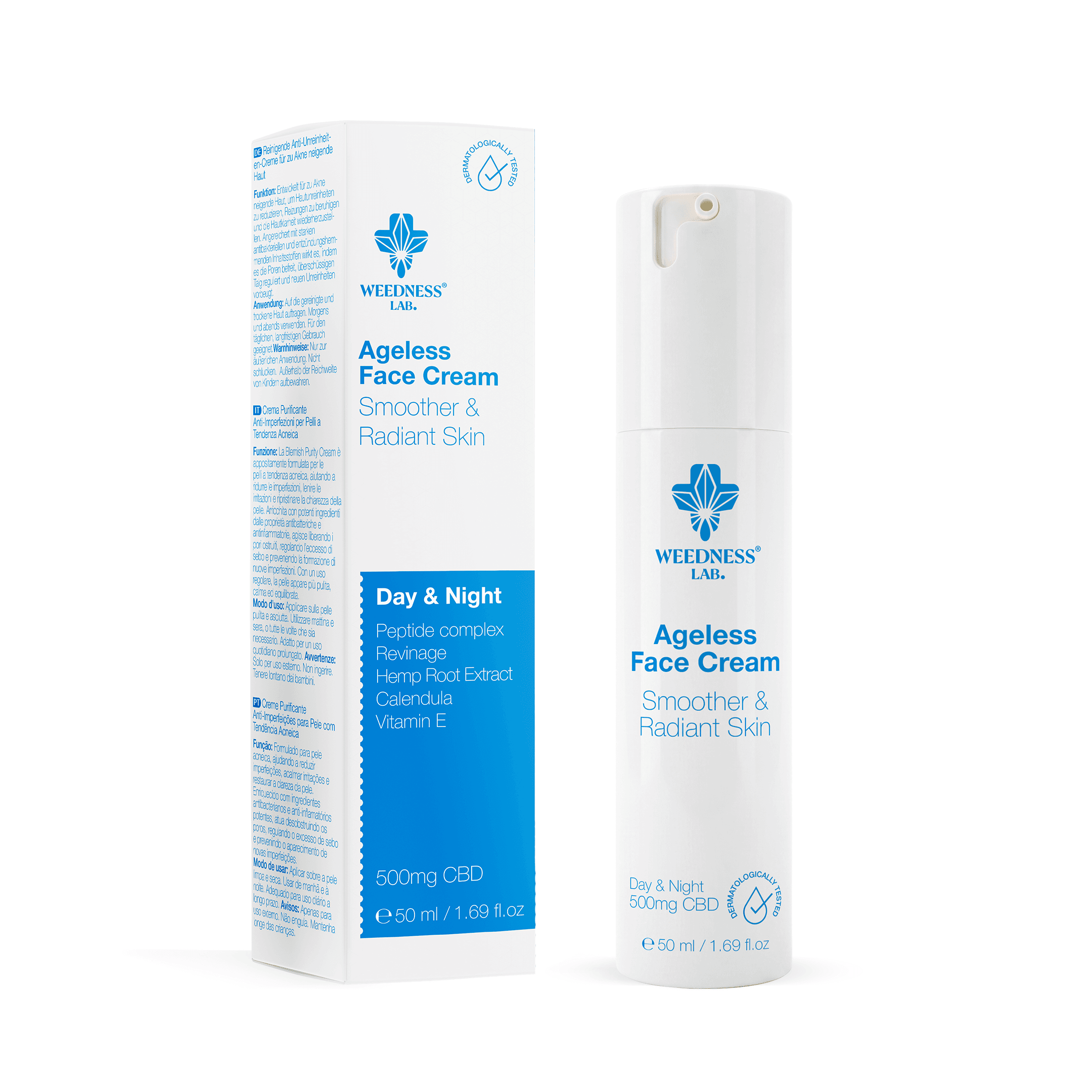 24h Anti-Aging-Gesichtscreme | 500mg CBD 50ml