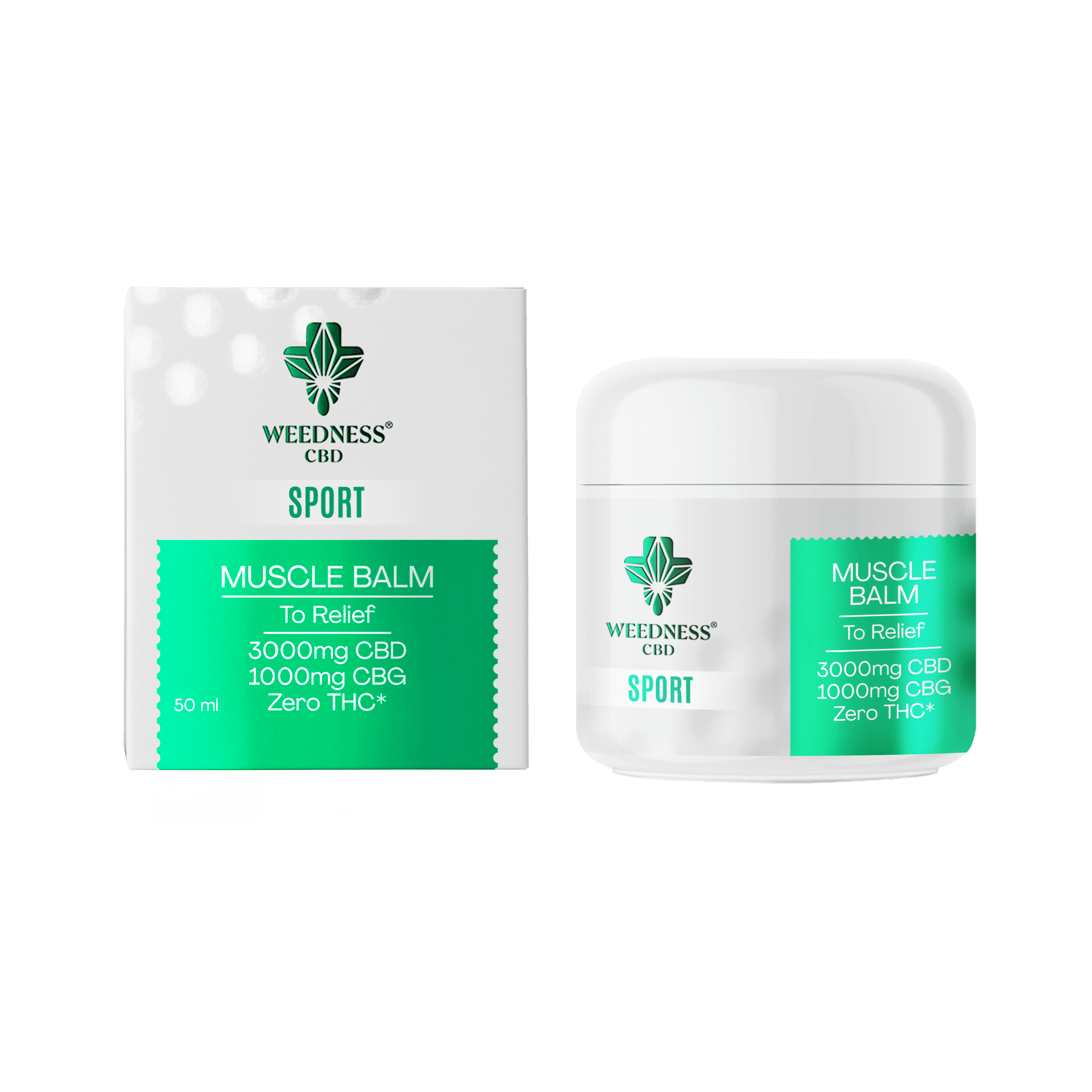 Sport-Muskel-Pflege-Balsam 3000mg CBD und 1000mg CBG