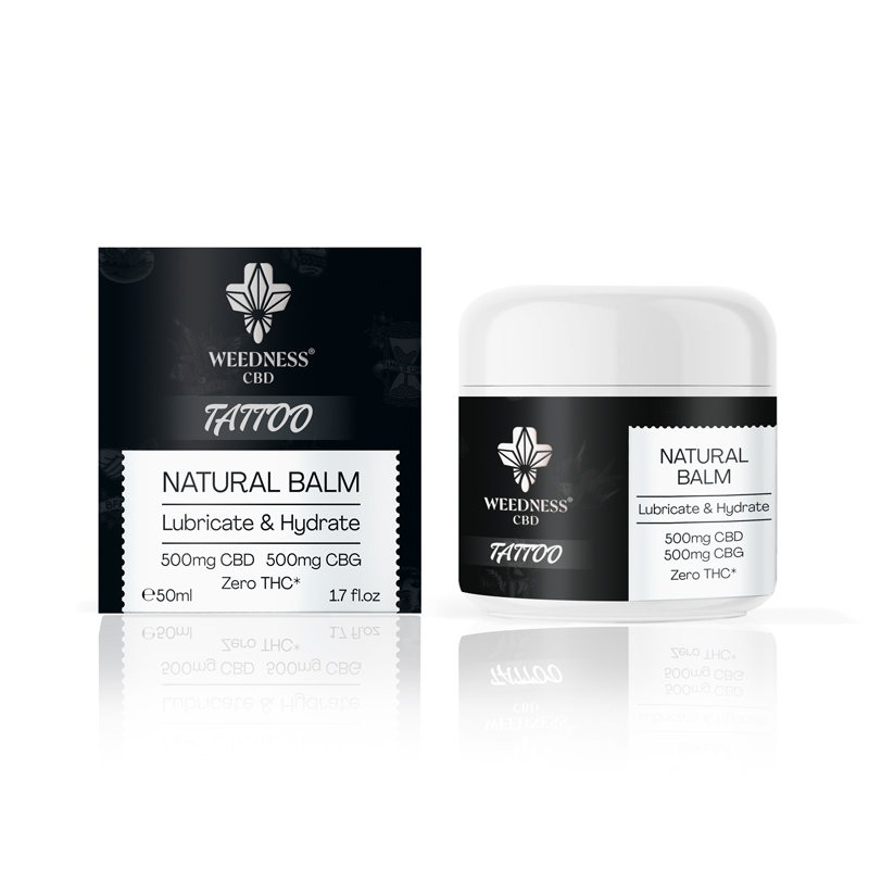 Natural Tattoo-Balsam mit 500mg CBD und 500mg CBG